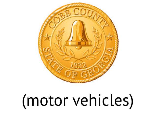 Cobb County Motor Vehicles.